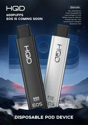 2023 Hqd EOS 600bouffées 350mAh 2ml cigarettes électroniques jetables meilleur